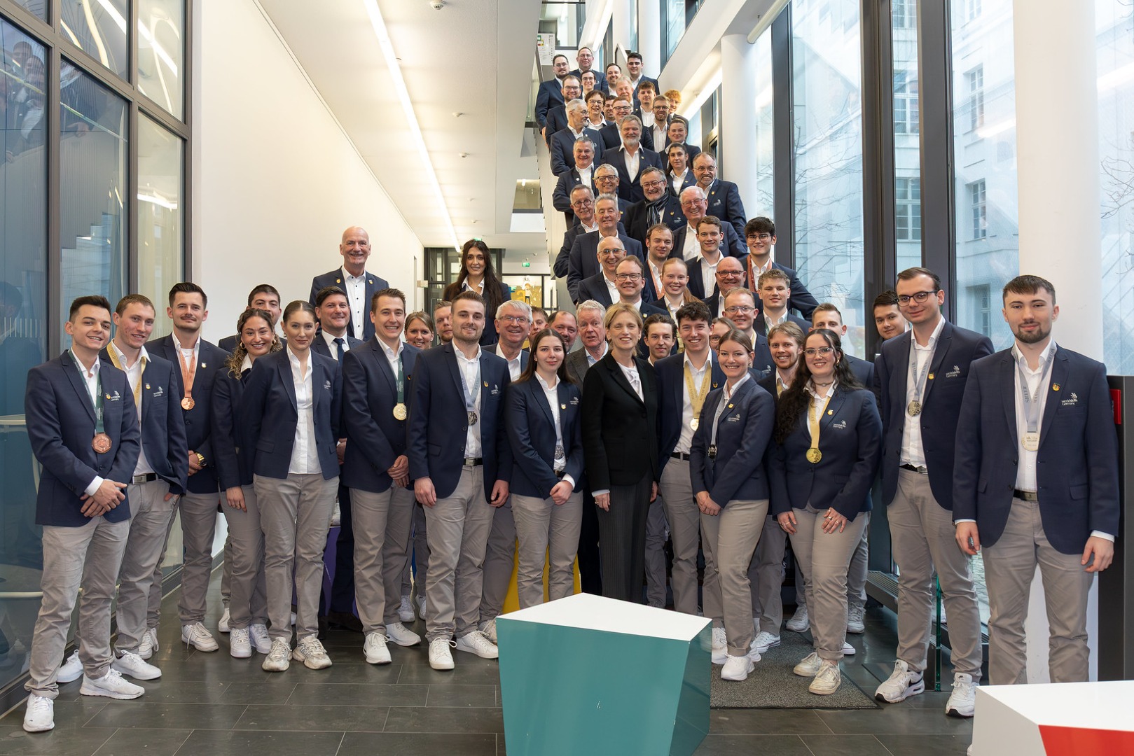 Empfang von Team Germany im Bundesministerium  Würdigung europäischer Spitzenleistungen und Future Skills